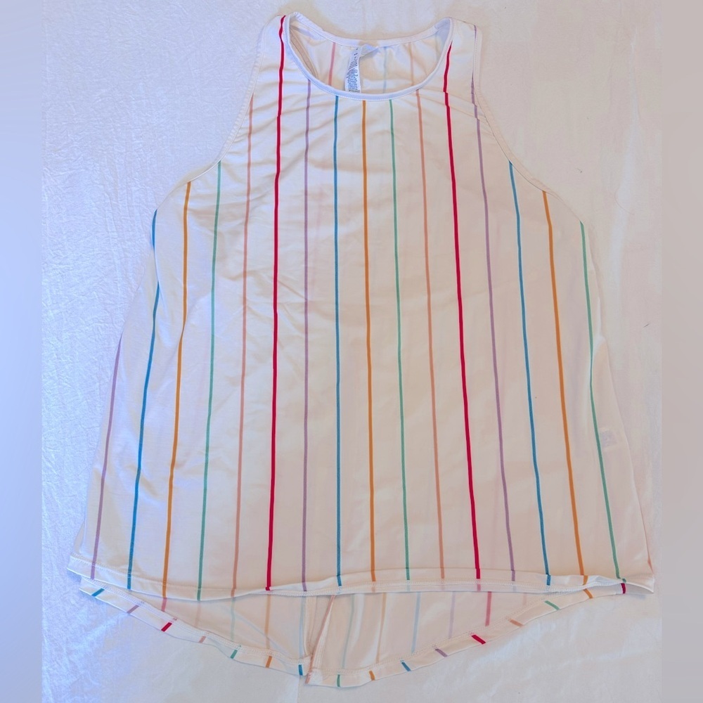 Fila Rainbow Stripe Tie-up Tank/Skort Set - S & M - Picture 2 of 8